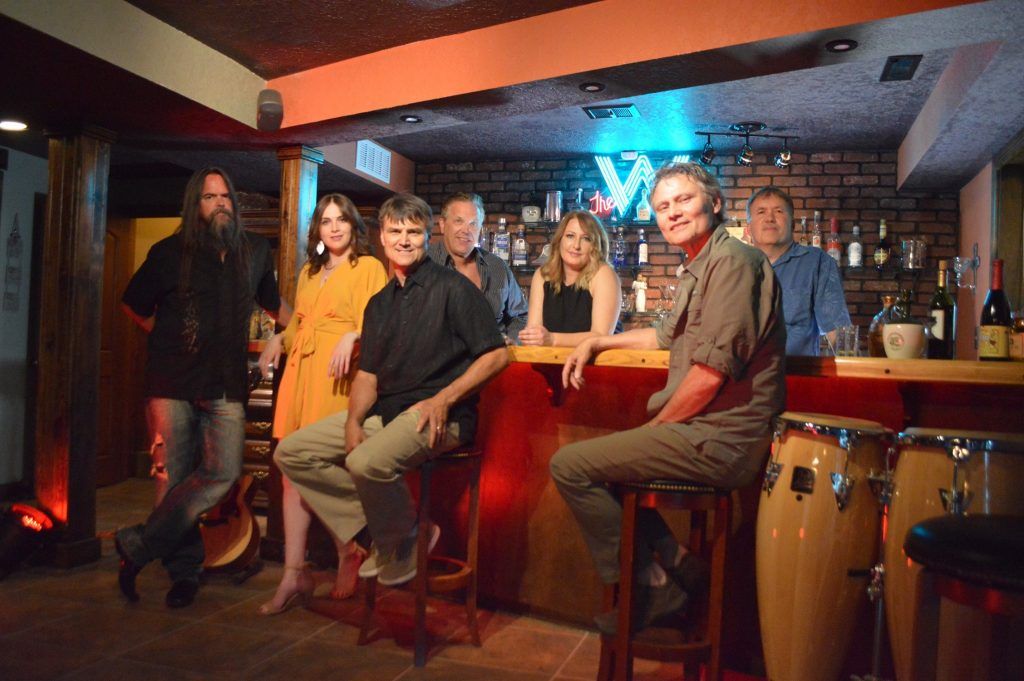 Kevin Wakefield with his band, Alive and Kicking